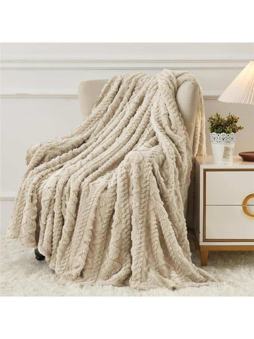 Fleece Throw Blanket for Couch, Fall Boho Blankets